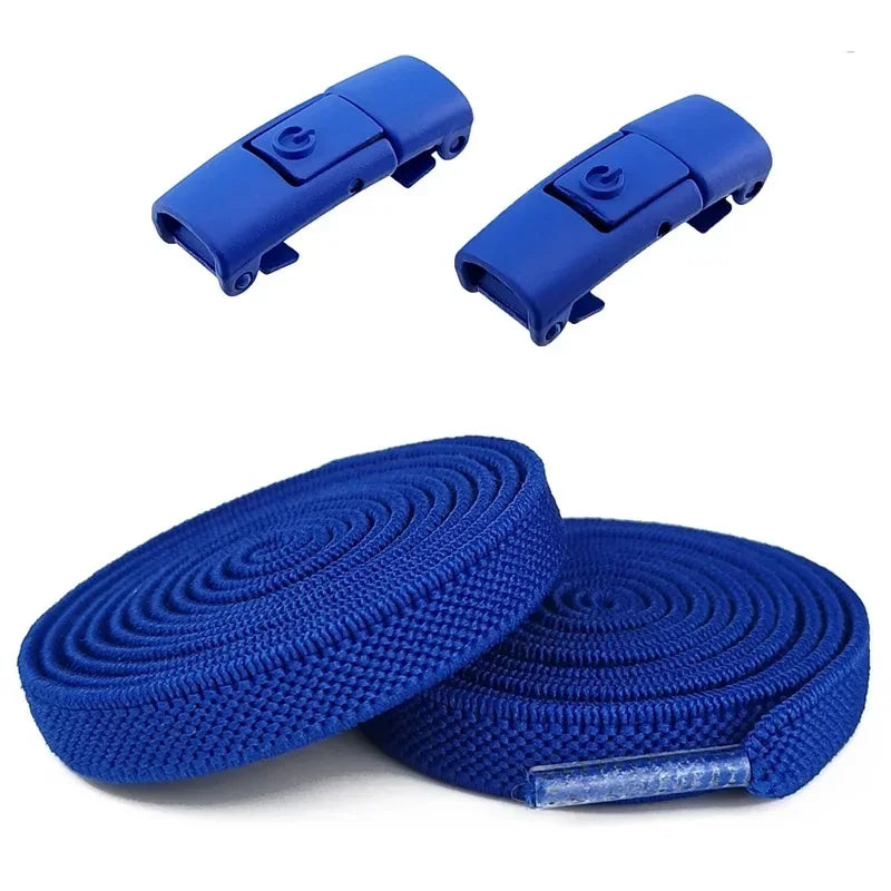 Lacets Élastiques Sans Nœuds 100CM avec Fermoirs Rapides Pour Baskets et Chaussures – 16 Couleurs