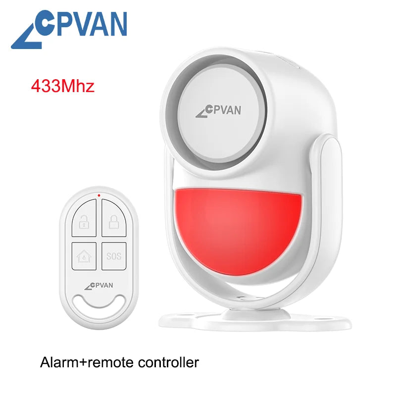 Alarme Anti-Cambriolage Sans Fil à Détecteur de Mouvement - Télécommande