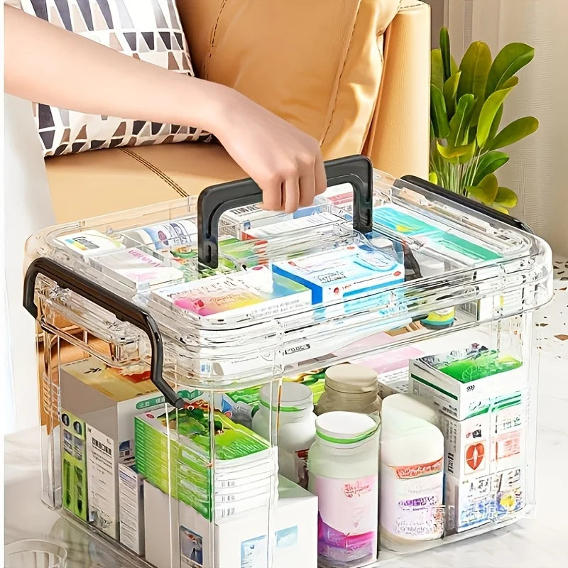 Boîte de Rangement pour Médicaments à 2 Étages