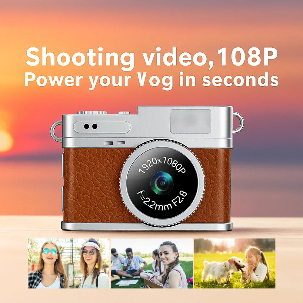 Mini Appareil Photo Rétro 1080P + Carte 64GB OFFERTE