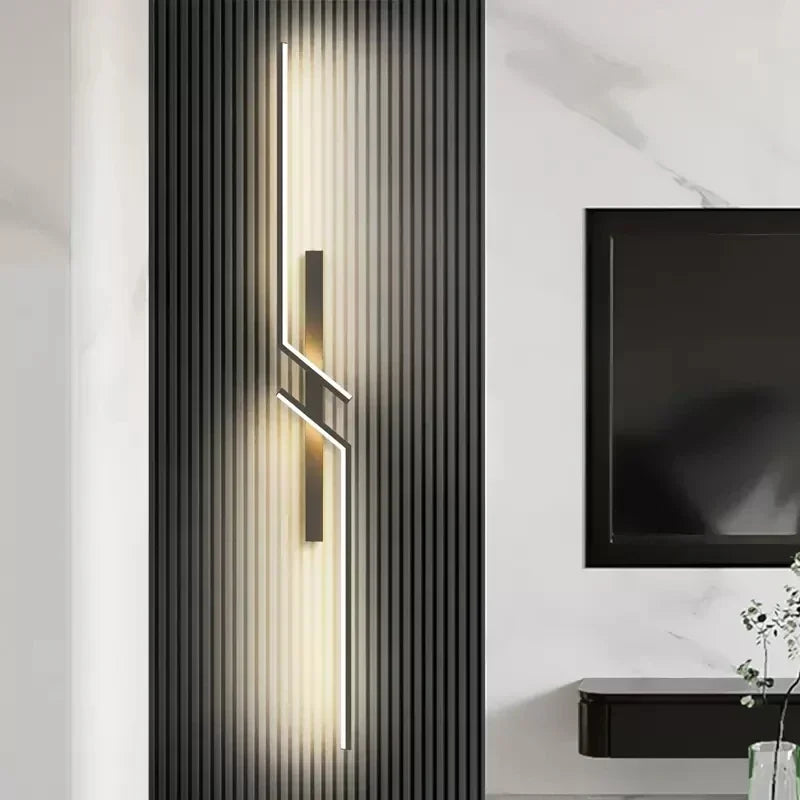 Aplique de Pared LED Moderno Minimalista – Iluminación Decorativa para Dormitorio, Sala de Estar y Pasillo (60/80/100 cm)