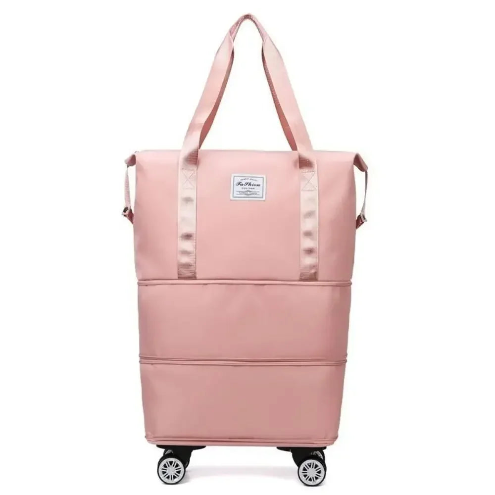 Sac de Voyage Extensible à Roulettes Amovibles – Grande Capacité, Compartiment Sec/Humide, Bagage Léger & Multifonctions