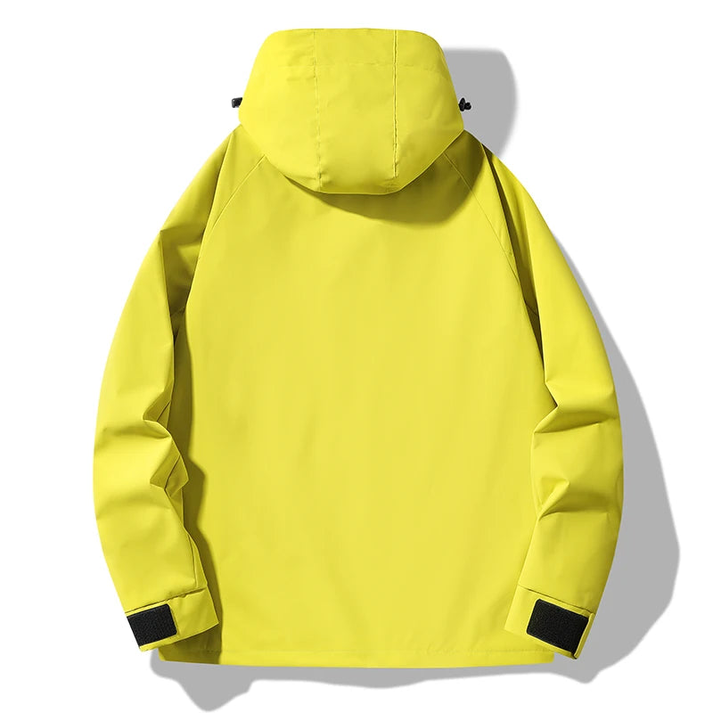 Coupe-Vent Imperméable avec Capuche Unisexe