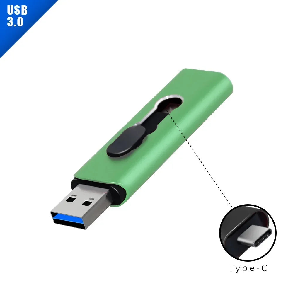 Clé USB 2 en 1 USB & Type-C Pen Drive - Jusqu'à 128GB