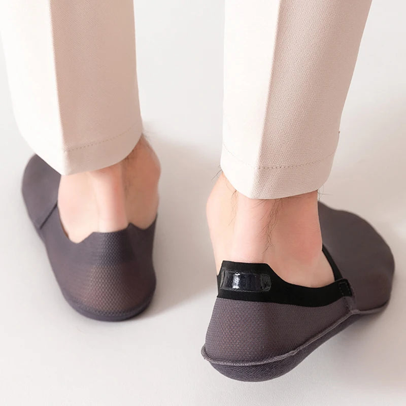 Lot de 3 paires de chaussettes d'été fines et invisibles pour homme