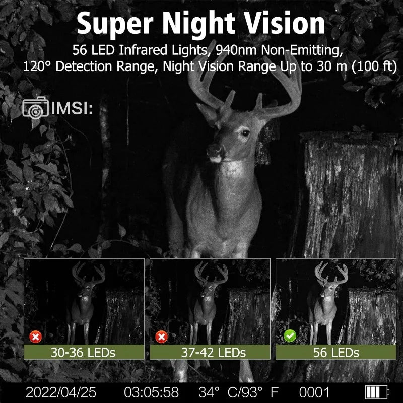 Caméra de chasse SOLAIRE - Vision nocturne