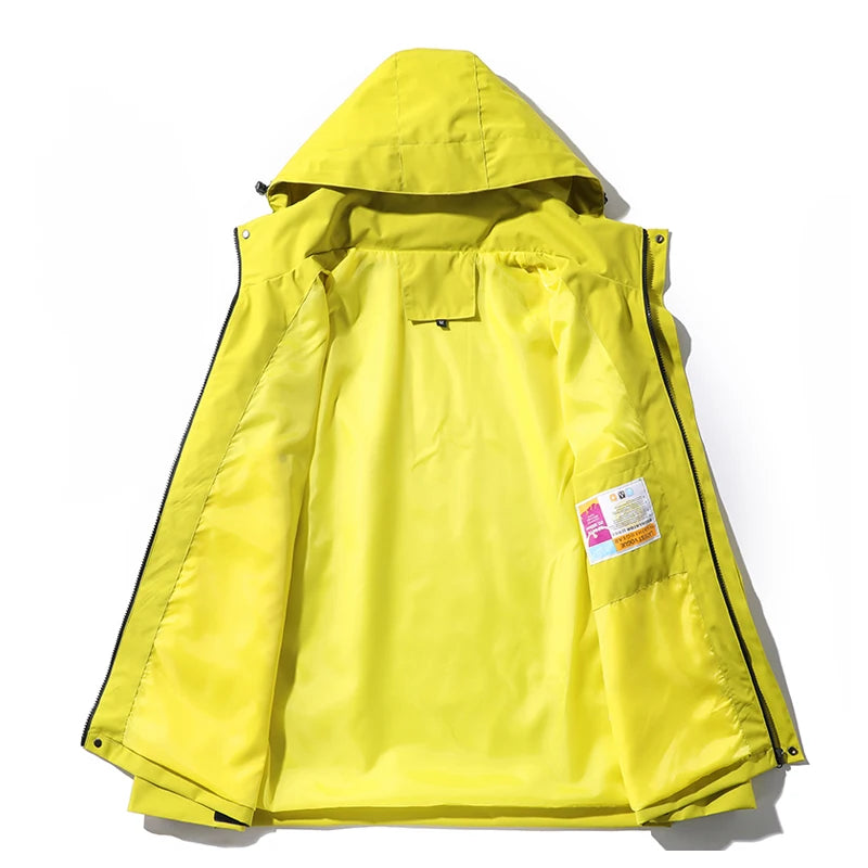 Coupe-Vent Imperméable avec Capuche Unisexe