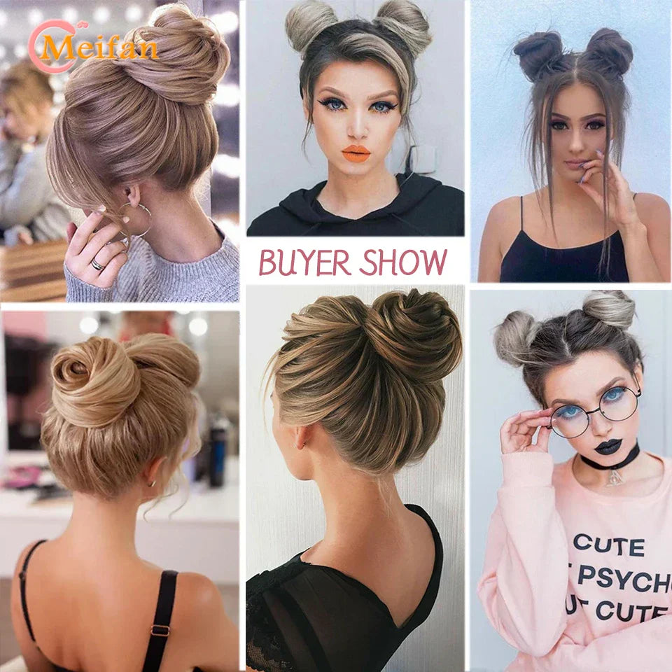 Chouchou Effet Faux Chignon Élégant