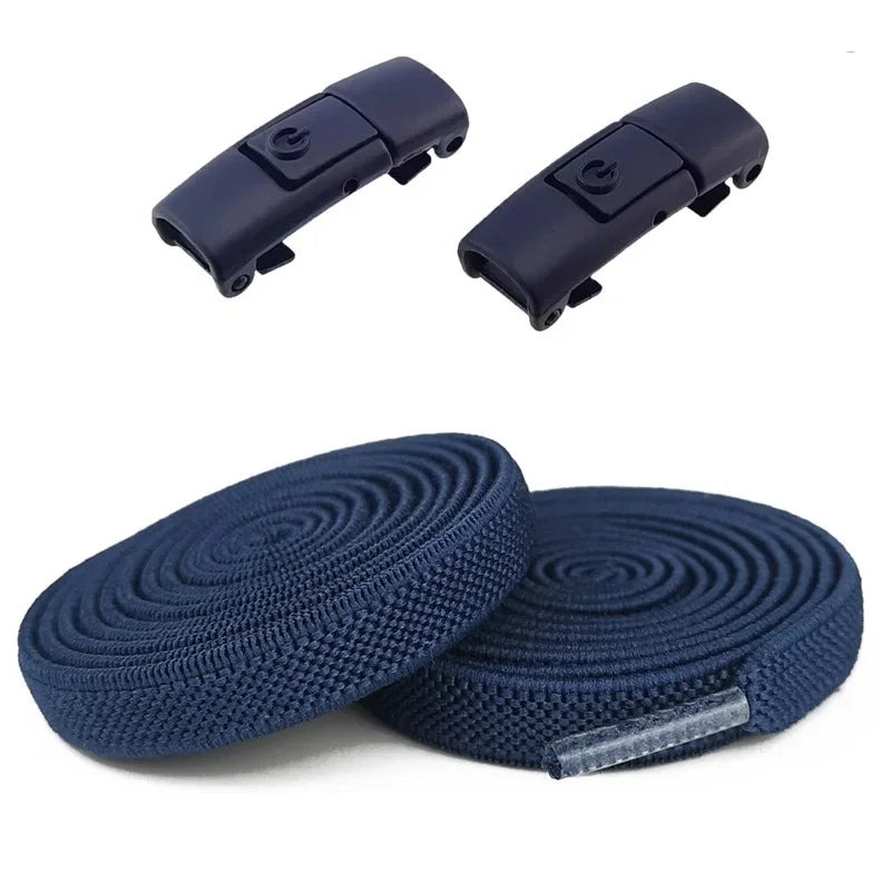Lacets Élastiques Sans Nœuds 100CM avec Fermoirs Rapides Pour Baskets et Chaussures – 16 Couleurs