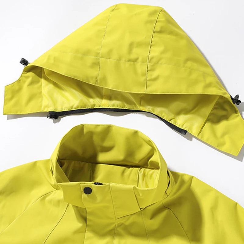 Coupe-Vent Imperméable avec Capuche Unisexe