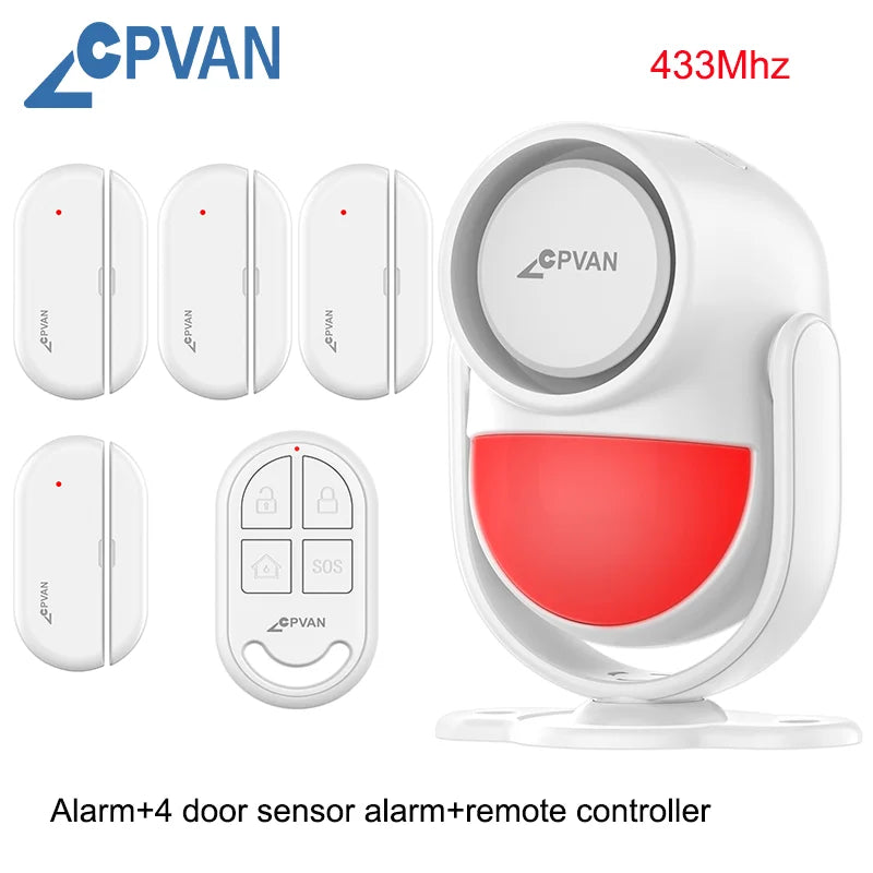 Alarme Anti-Cambriolage Sans Fil à Détecteur de Mouvement - Télécommande