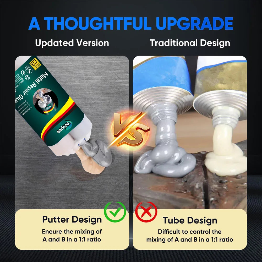 Colle de Réparation Métallique AB 2 ACHETÉES = 1 OFFERTE - Soude Instantanément