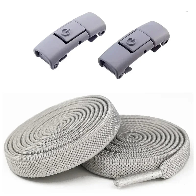 Lacets Élastiques Sans Nœuds 100CM avec Fermoirs Rapides Pour Baskets et Chaussures – 16 Couleurs