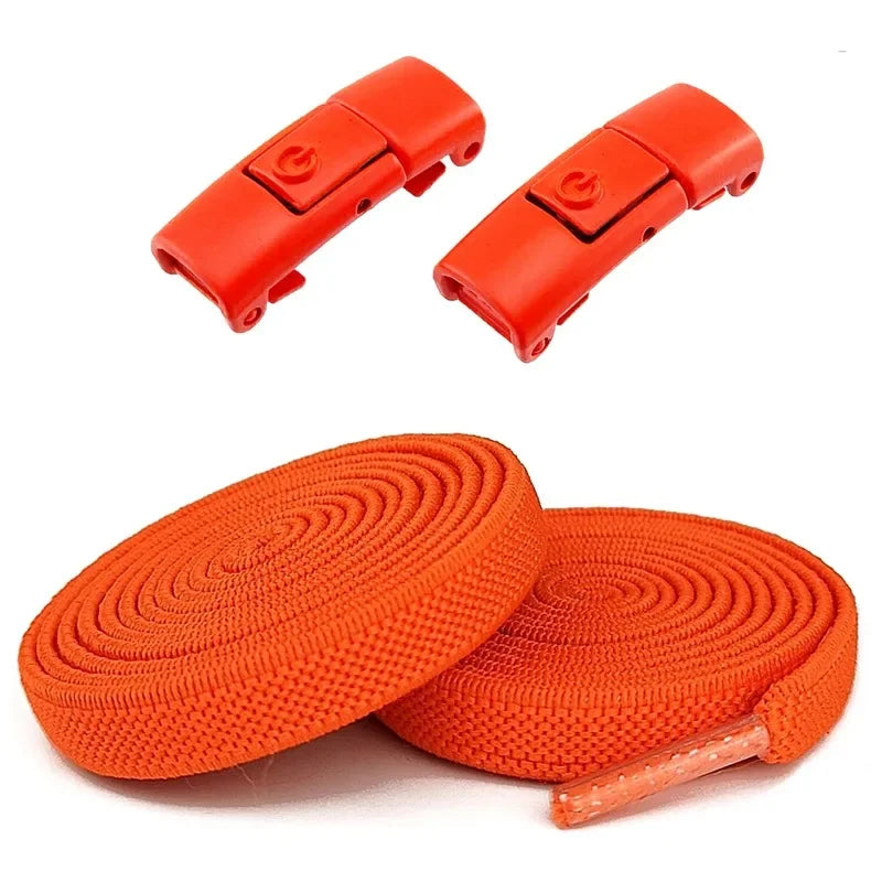 Lacets Élastiques Sans Nœuds 100CM avec Fermoirs Rapides Pour Baskets et Chaussures – 16 Couleurs
