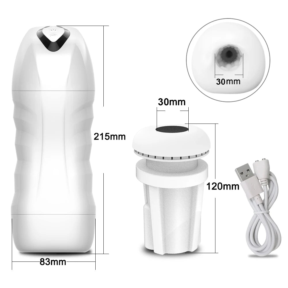 Masturbateur à succion automatique texturé 3D