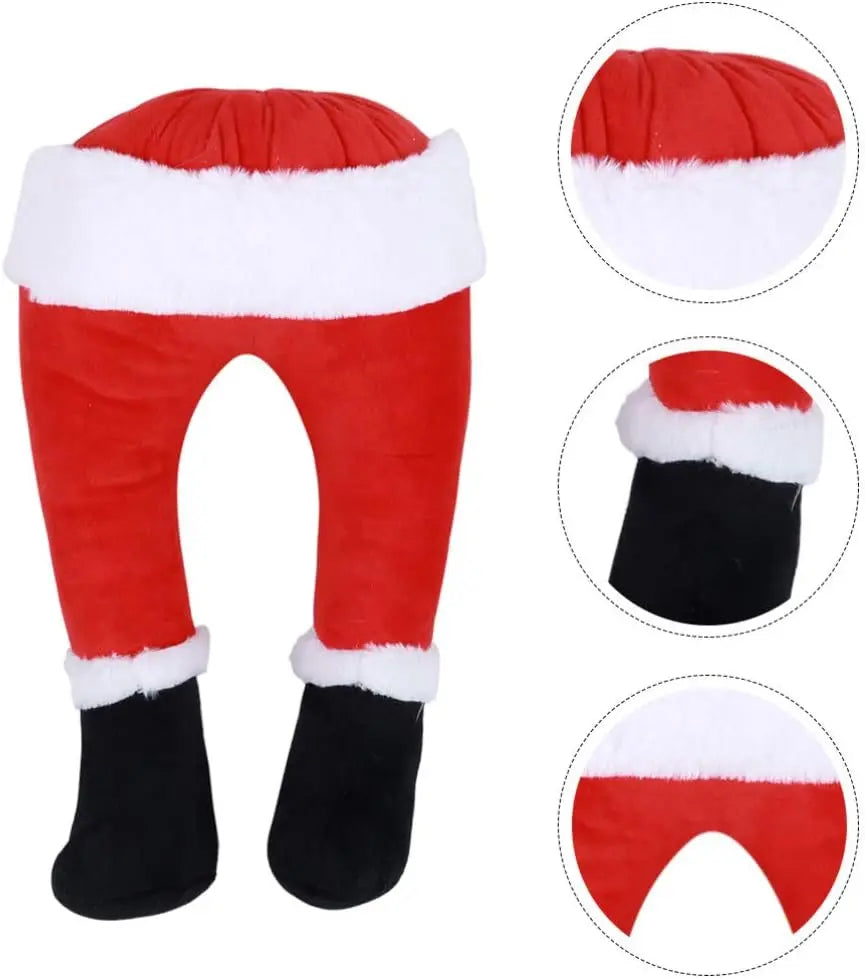 Décoration Jambes de Père Noël Flexibles