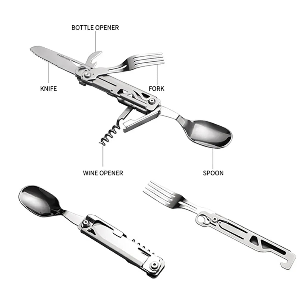 Couteau Suisse Complet avec Couteau Fourchette