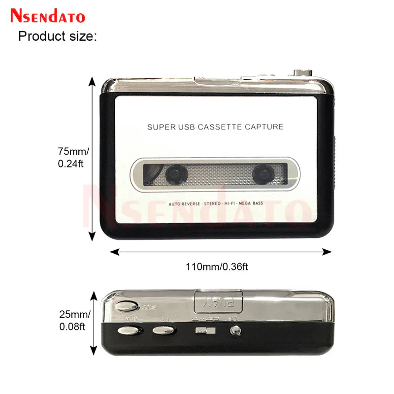 Convertisseur de Cassettes Audio USB vers MP3