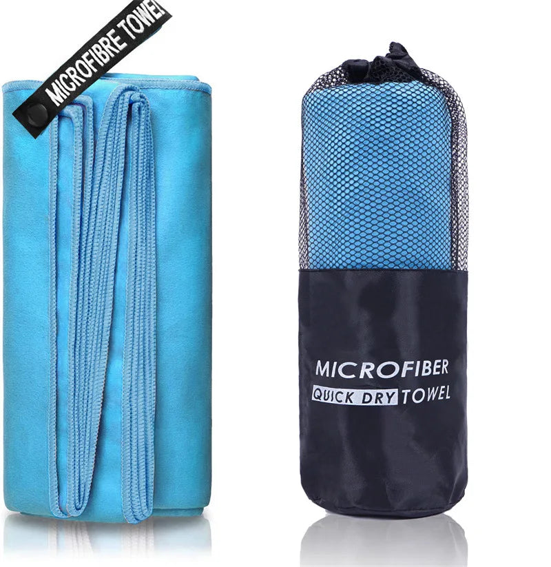 Serviette de plage en microfibre - Séchage rapide - Sac de transport