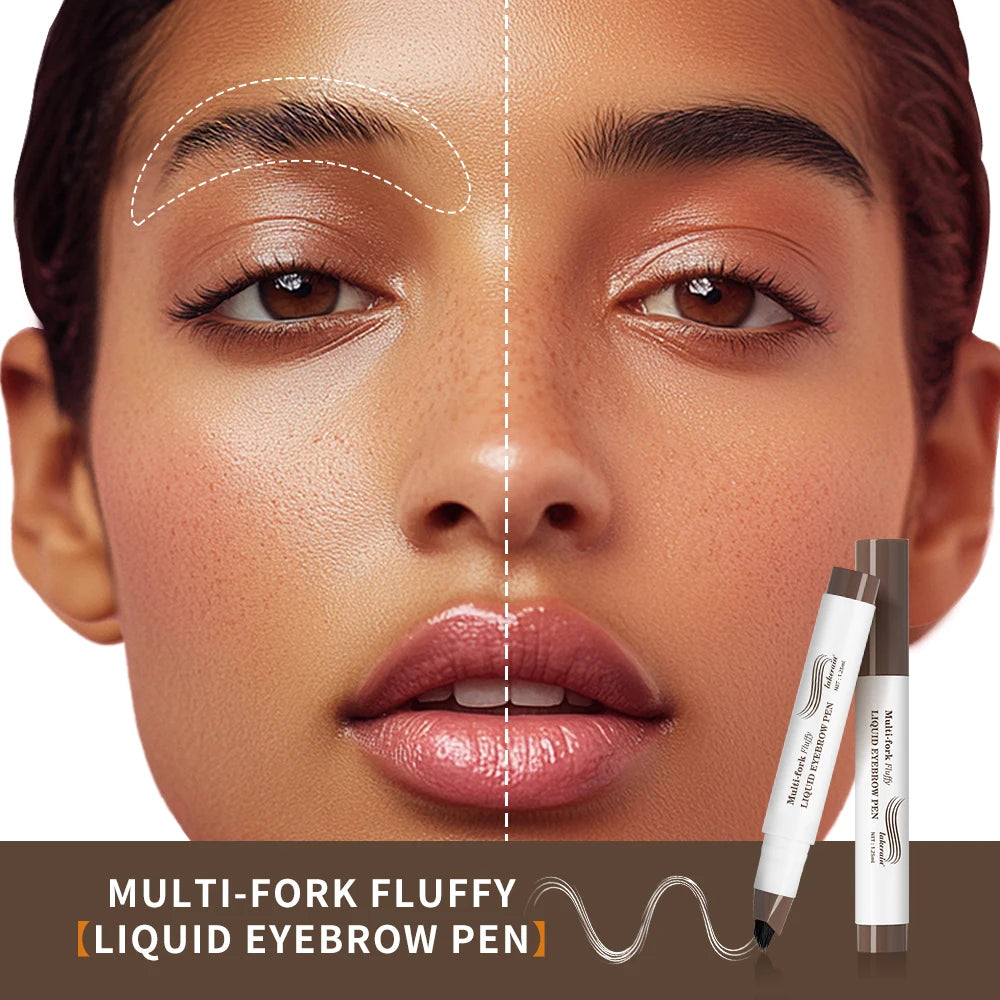 Stylo à Sourcils 4D Multi-Pointes Waterproof & Longue Durée
