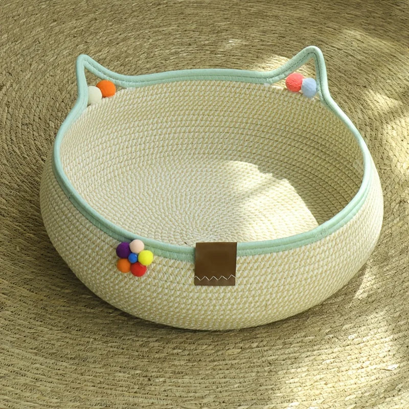 Lit & Griffoir 2-en-1 pour Chat - Jouet avec Balles Colorées pour Chats et Petits Chiens