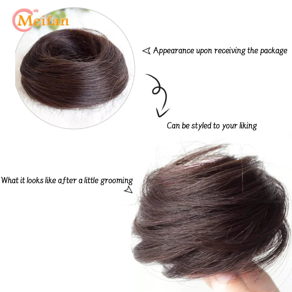 Chouchou Effet Faux Chignon Élégant