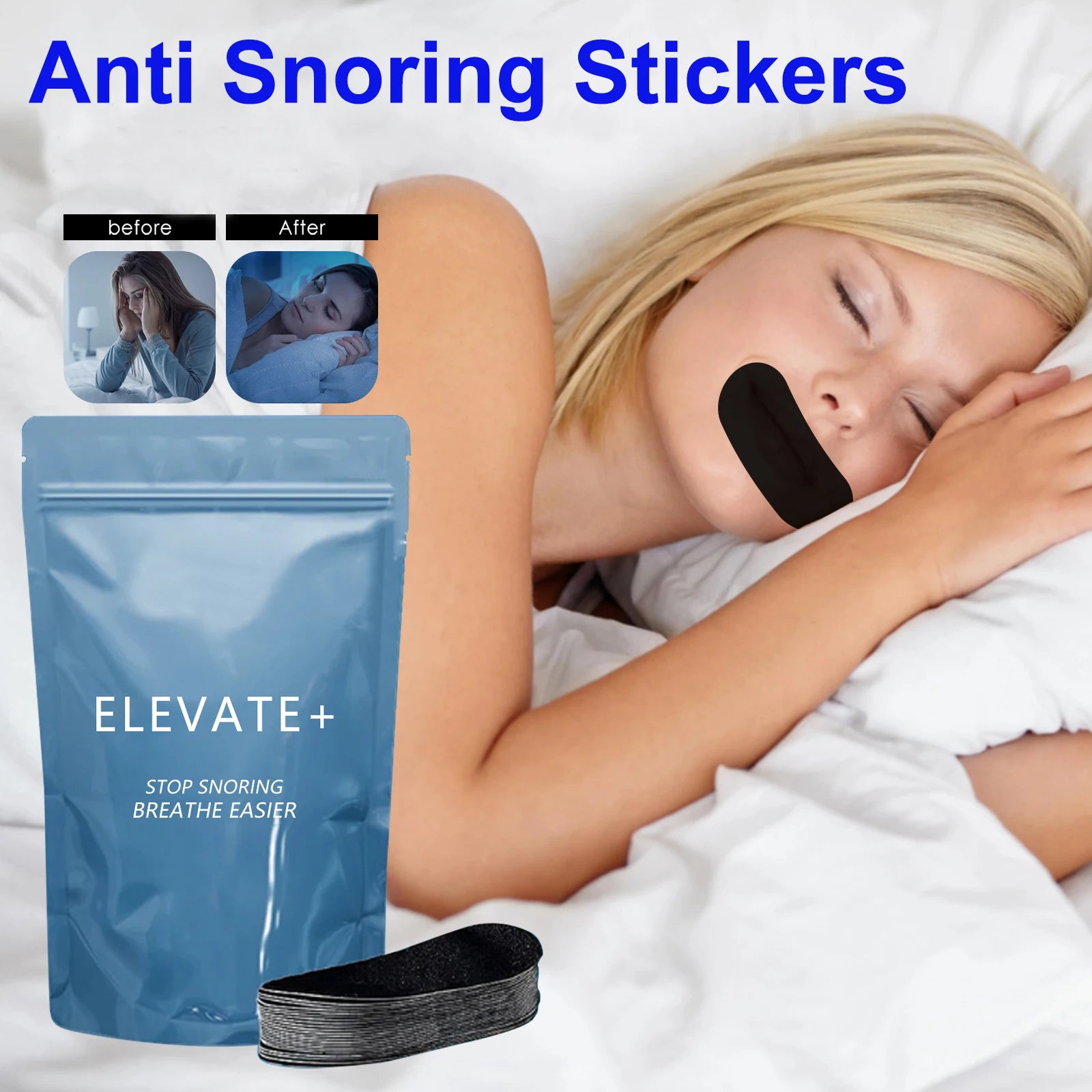 MOUTH TAPE - 30x Bandes Buccale Anti-Ronflement