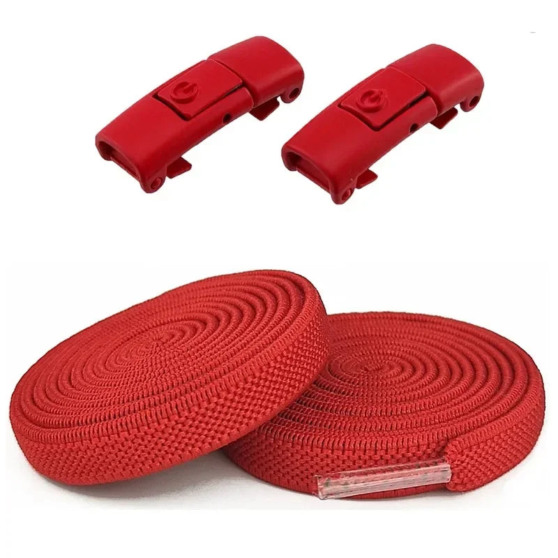 Lacets Élastiques Sans Nœuds 100CM avec Fermoirs Rapides Pour Baskets et Chaussures – 16 Couleurs