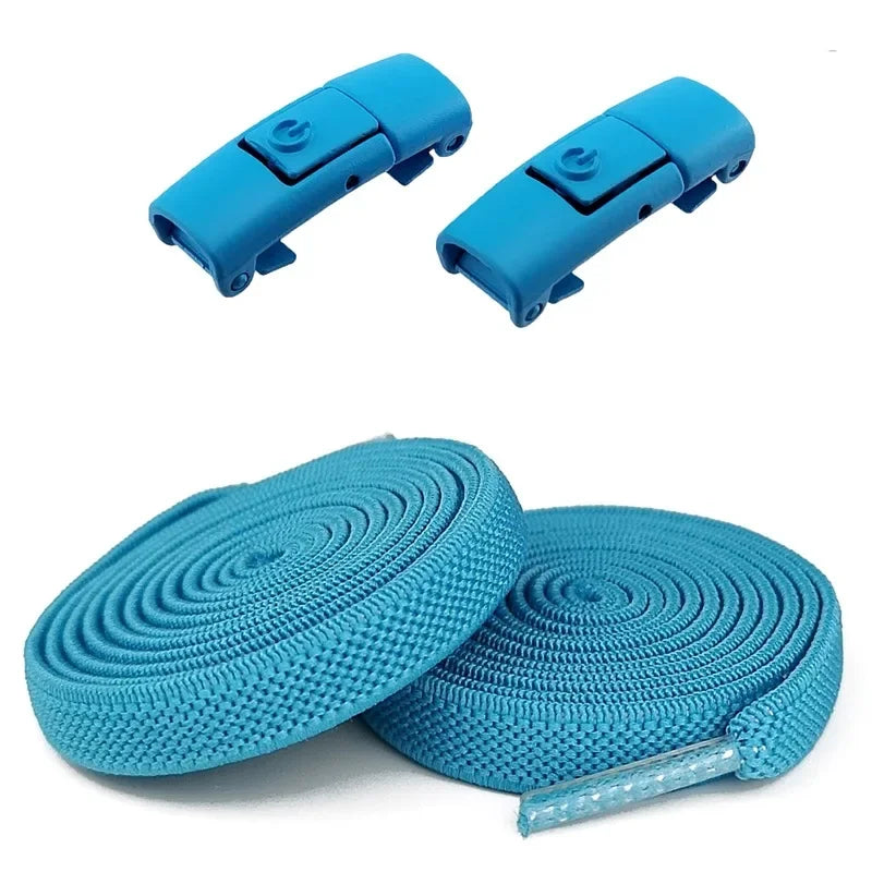 Lacets Élastiques Sans Nœuds 100CM avec Fermoirs Rapides Pour Baskets et Chaussures – 16 Couleurs