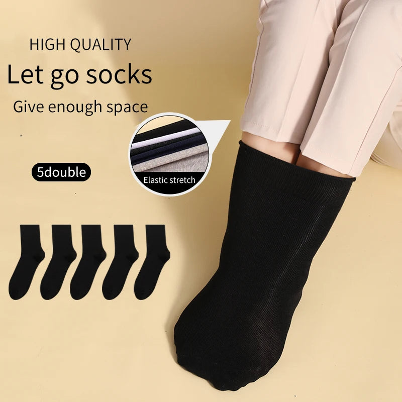 Lot de 5 Paires de Chaussettes Homme Grande Taille 43–50 – Coton Confortable, Bord Souple & Non Oppressant