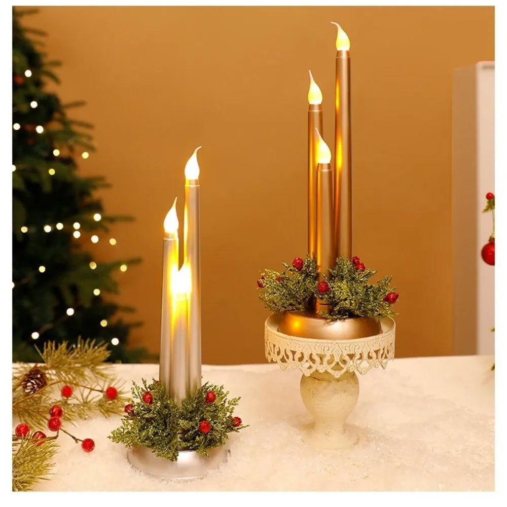 Bougies Chandelles 3PCS de Noël à LED