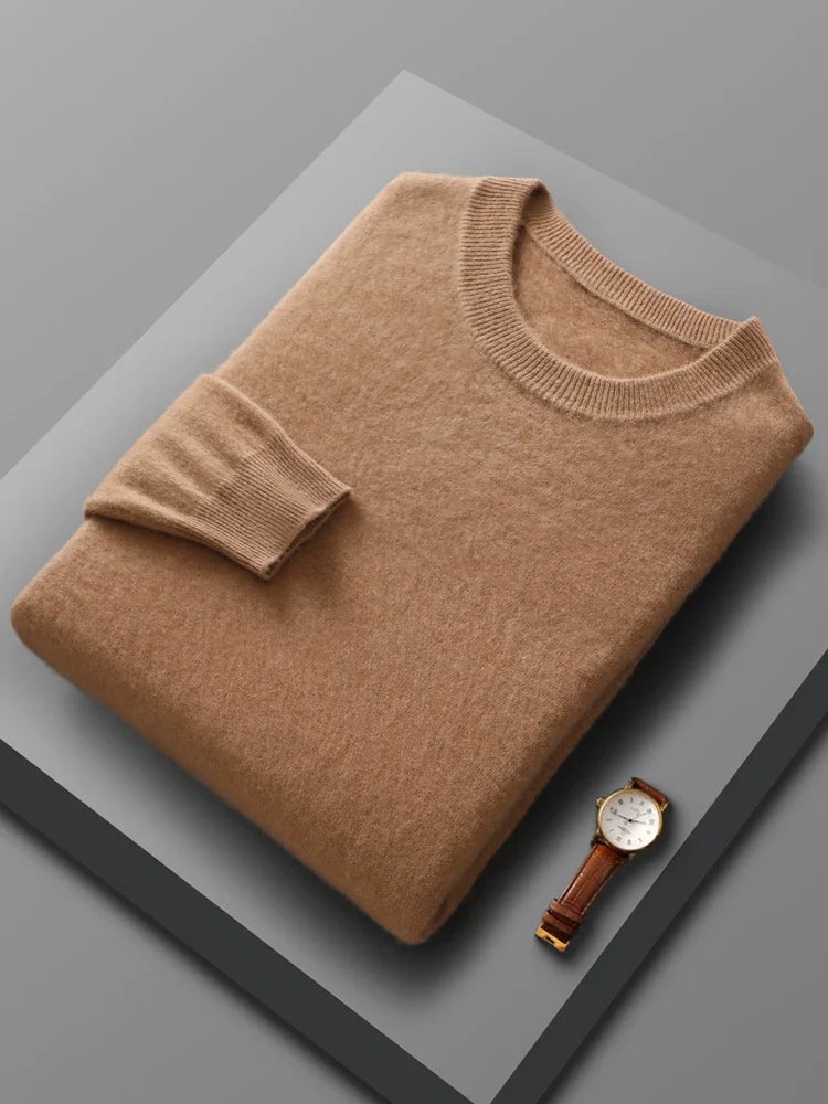 Pull Col Rond 100% Laine de Mérinos