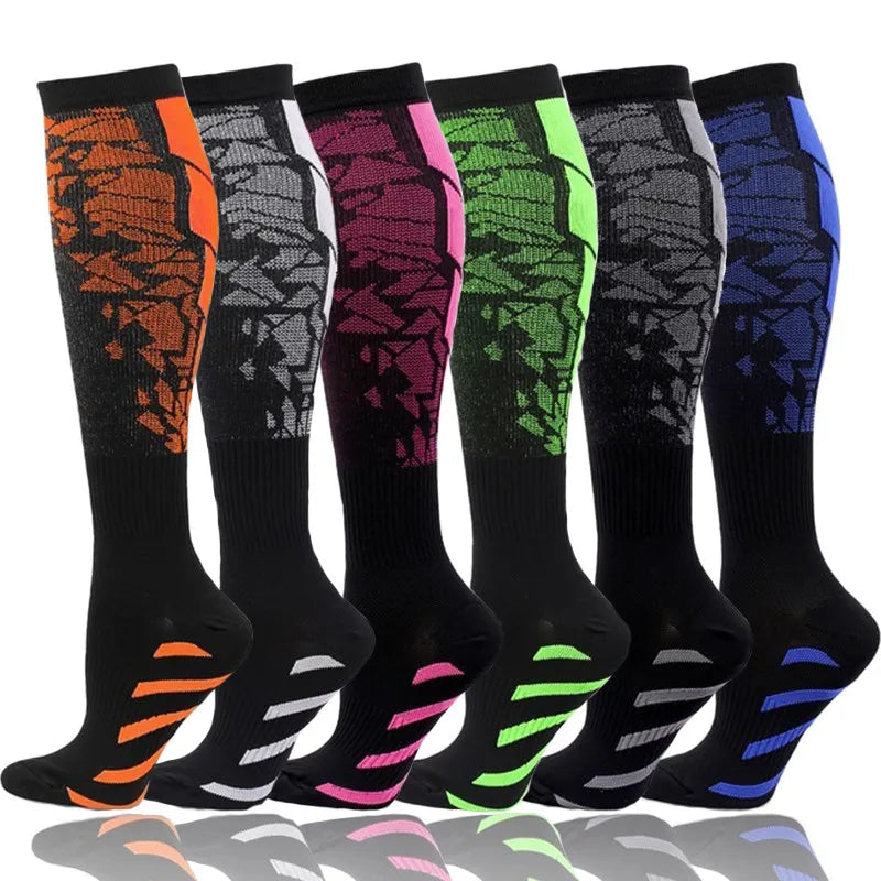 Lot de 2 Paires de Chaussettes de Compression Graduées