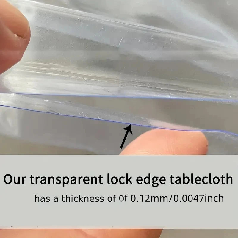 Nappe Ronde Transparente Imperméable – Protection de Table Résistante à l’Eau et aux Taches
