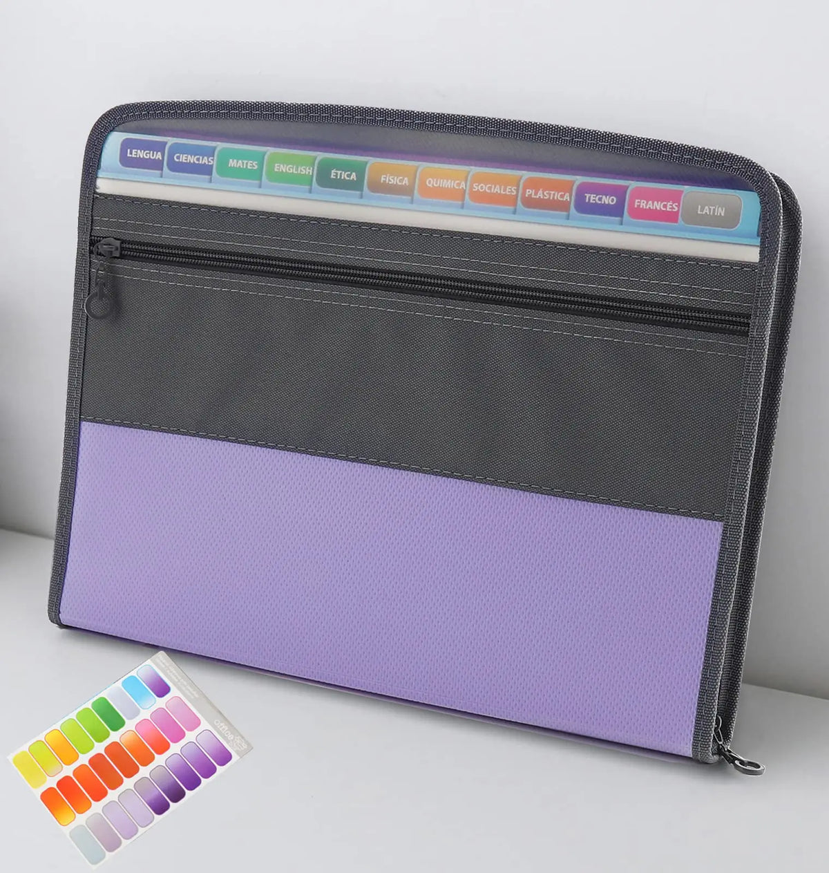 Classeur Accordéon Extensible 13 Poches avec Fermeture Éclair – Organiseur de Documents