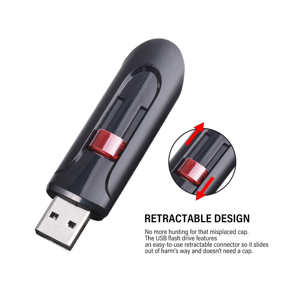 Clé USB Rétractable Haute Vitesse 128GO