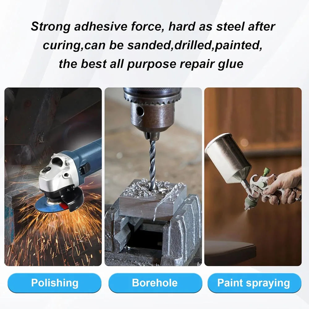 Colle de Réparation Métallique AB 2 ACHETÉES = 1 OFFERTE - Soude Instantanément