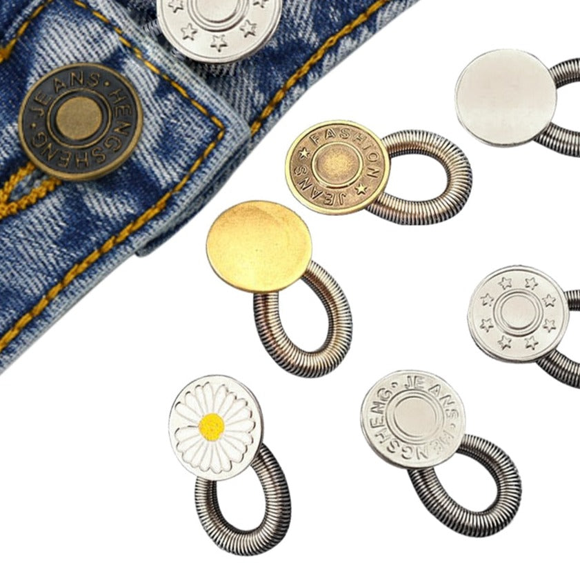 Lot de 10 Boutons d'extension de taille de pantalon
