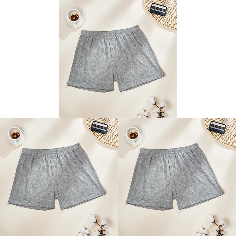 Lot de 3 Boxers Homme en Coton et Élasthanne – Doux, Respirants et Sans Couture