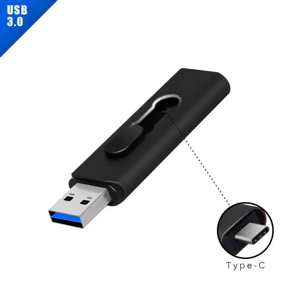 Clé USB 2 en 1 USB & Type-C Pen Drive - Jusqu'à 128GB
