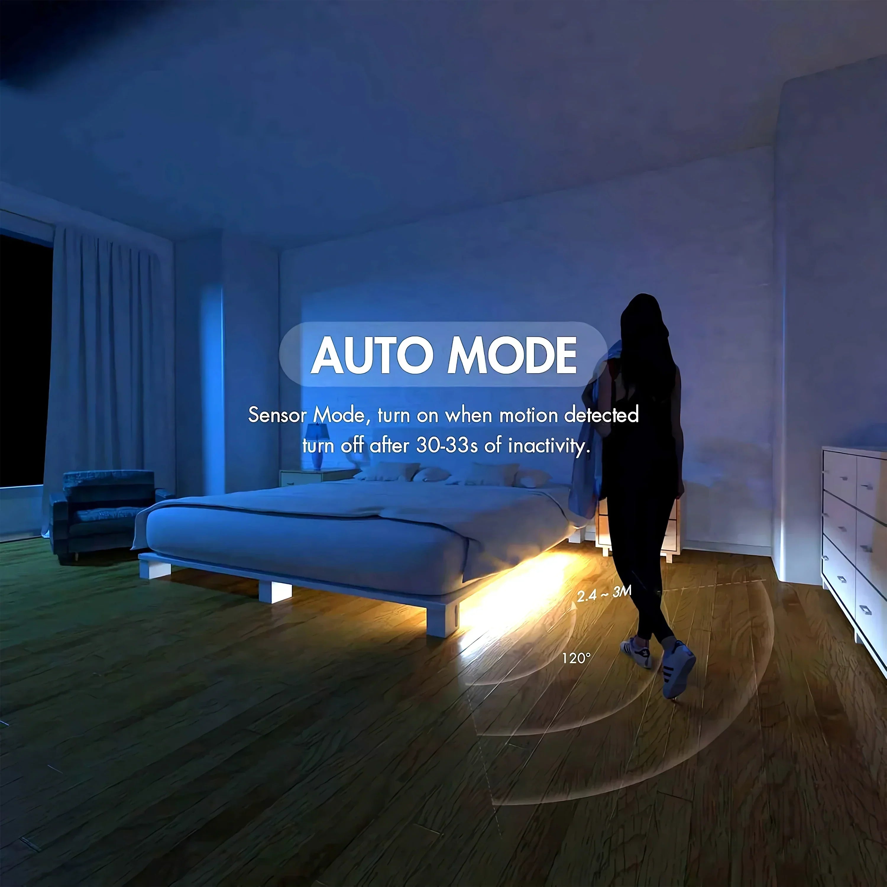 Bande LED avec Capteur Mouvement – Jusqu'à 3 mètres !