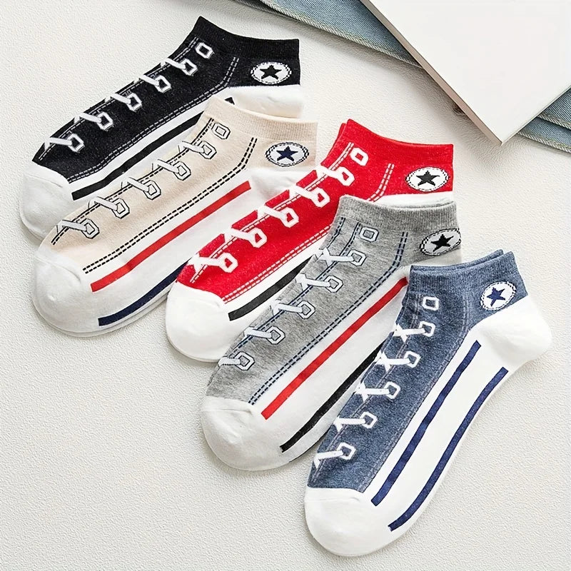 5x Socquettes originales Converse en Coton