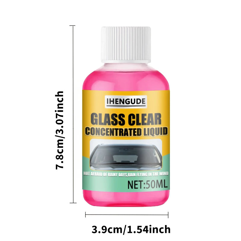 Liquide Concentré de Traitement Hydrophobe pour Pare-Brise – Protection Anti-Pluie, Anti-Buée et Clarté Longue Durée