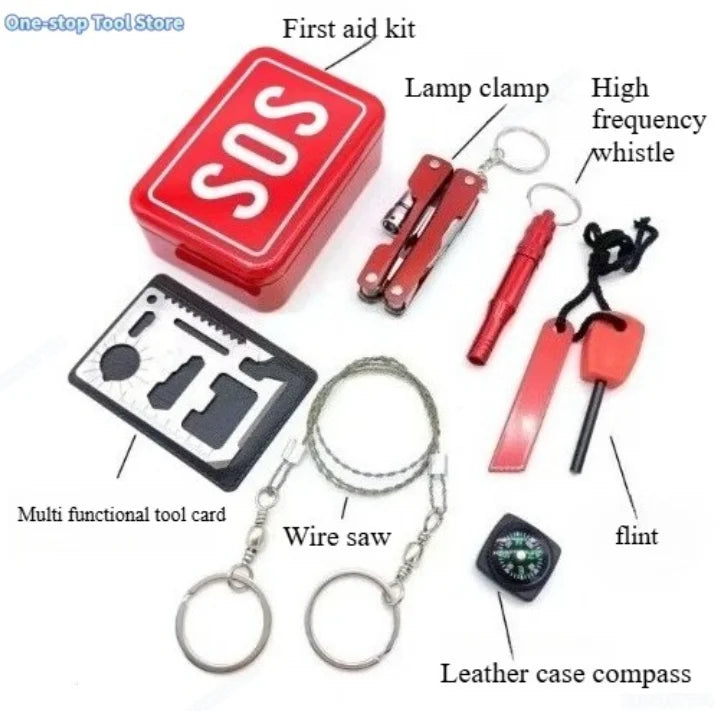 Kit de Survie 6PCS - Aventure & Sécurité