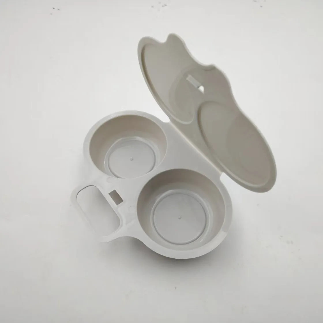 Cuiseur à Œufs Micro-Ondes Double – Moule Vapeur Rapide pour 2 Œufs