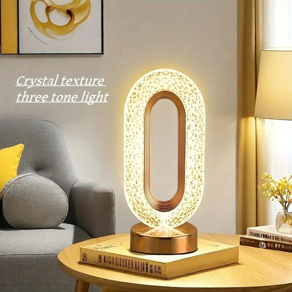 Lampe en Cristal 3D - 3 Couleurs de Lumière & Différentes Luminosités