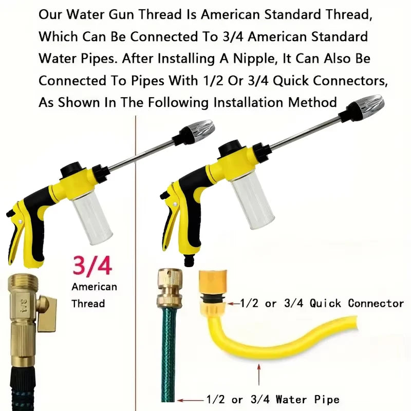 Pistolet Pulvérisation Haute Pression Régable - Réservoir Savon INCLUS