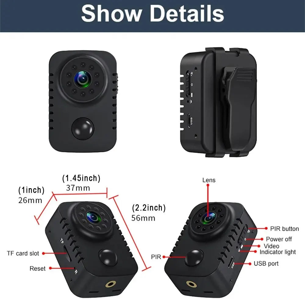 Mini caméra ESPION intelligente Full HD