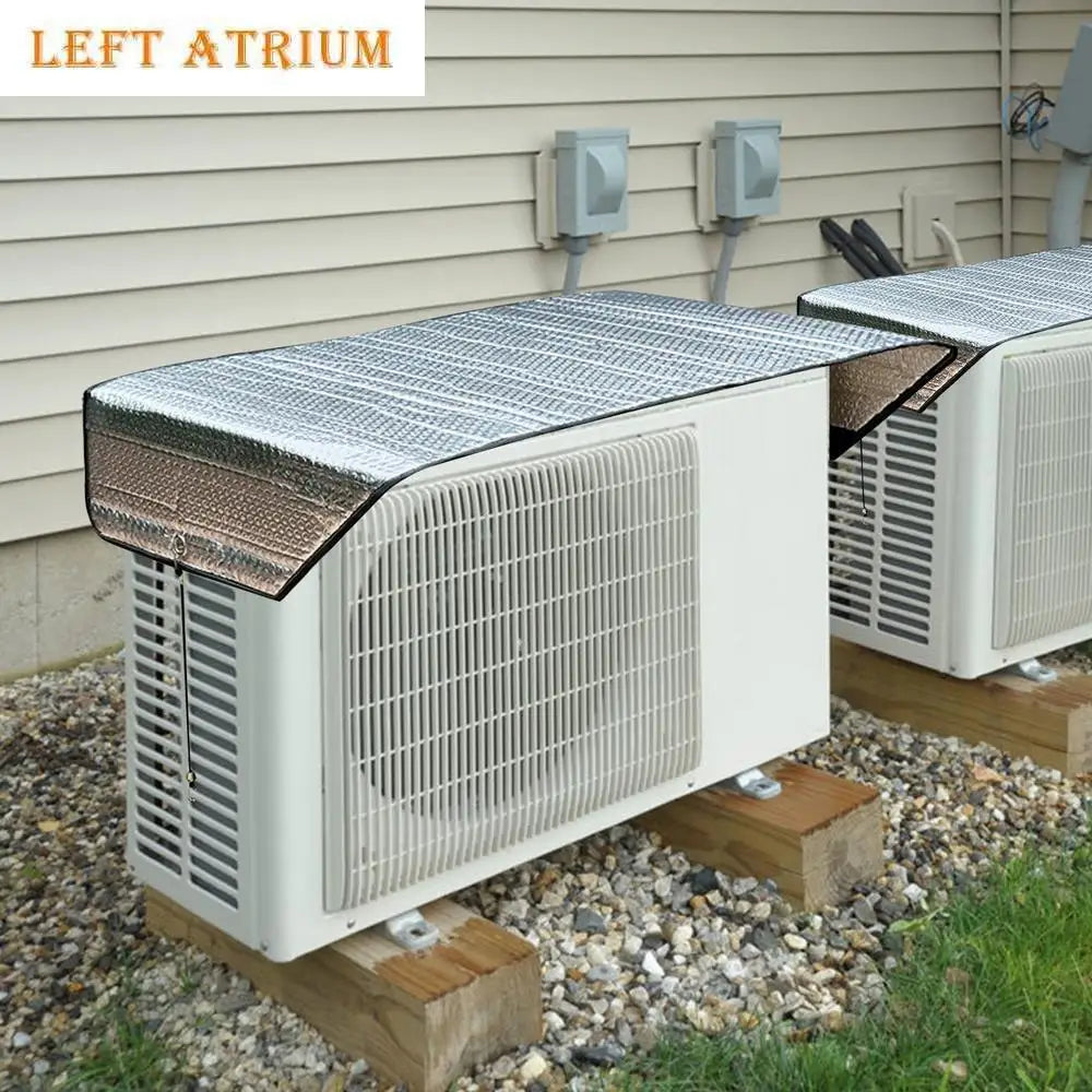 Lot de 2 Housses de Protection pour Climatiseur Extérieur – Étanches, Anti-Poussière et Anti-Pluie pour Unité AC