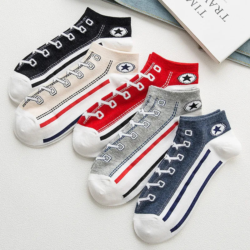 5x Socquettes originales Converse en Coton